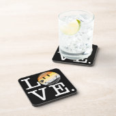 Gay Beer Pride Flag Love Drankjes Onderzetter (Rechterzijde)