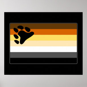 Gay Beer Pride Flag Poster