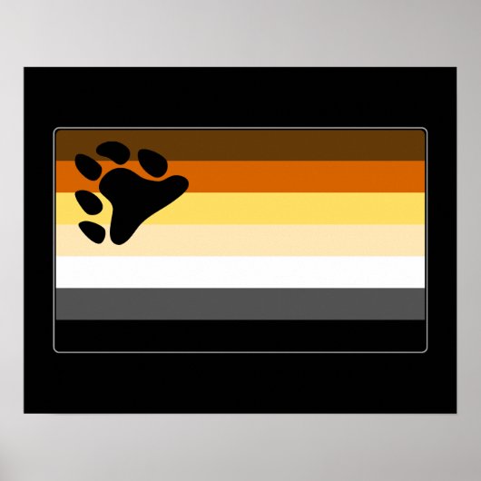 Gay Beer Pride Flag Poster (Voorkant)