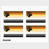 Gay Beer Pride Flag Rechthoekige Sticker (Vel)