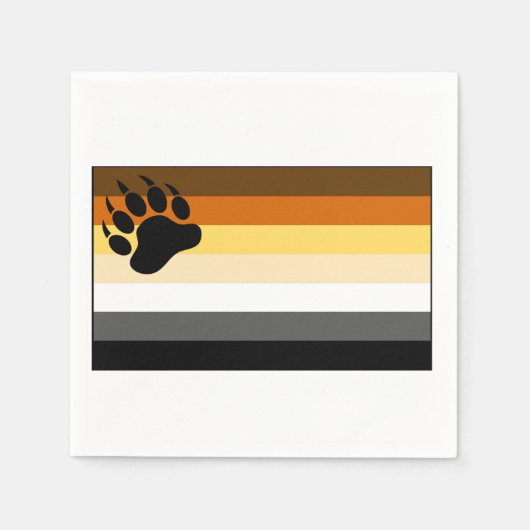 Gay Beer Pride Flag Servet (Voorkant)