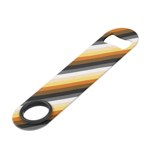 Gay Beer Pride Flag Speed Flessenopener (Voorkant Gekanteld)