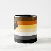 Gay Beer Pride Flag Tweekleurige Koffiemok (Center)