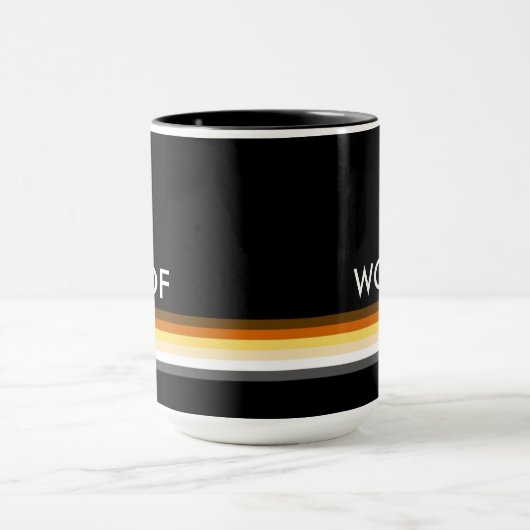 Gay Beer Pride Flag woof Mok (Midden)