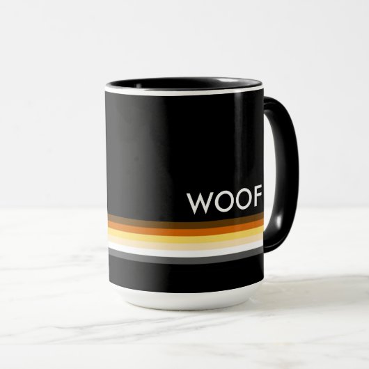 Gay Beer Pride Flag woof Mok (Voorkant rechts)