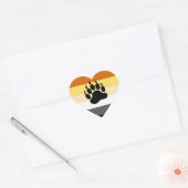 GAY BEER PRIDE I HEART BEER BEER PAW HART STICKER (Envelop)