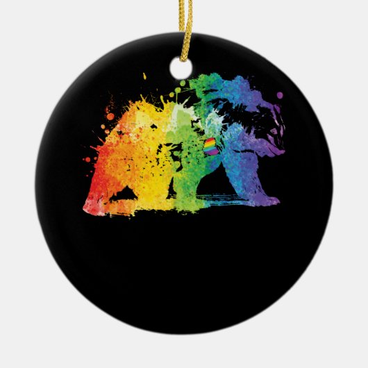Gay Beer Pride Keramisch Ornament (Voorkant)