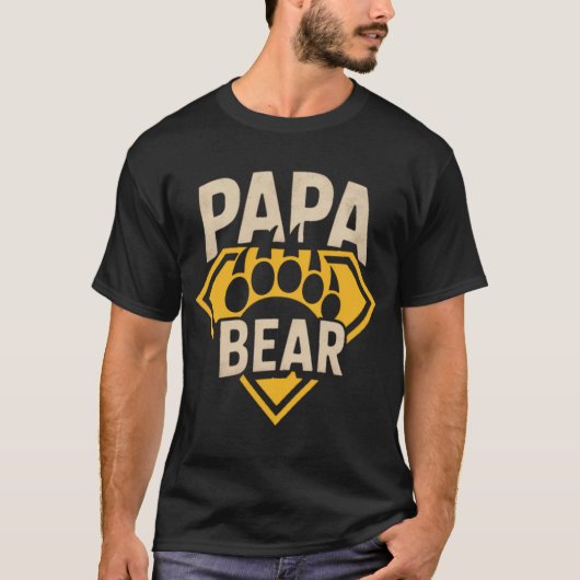 Gay Beer Pride Papa Beer Superheld Beer Paw T-shirt (Voorkant)