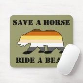 Gay Beer Pride Save a Horse Ride A Beer Muismat (Met muis)