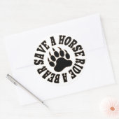 Gay Beer Pride Save a Horse Ride A Beer - Sticker (Envelop)