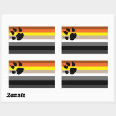 Gay beer pride sticker. rechthoekige sticker (Vel)