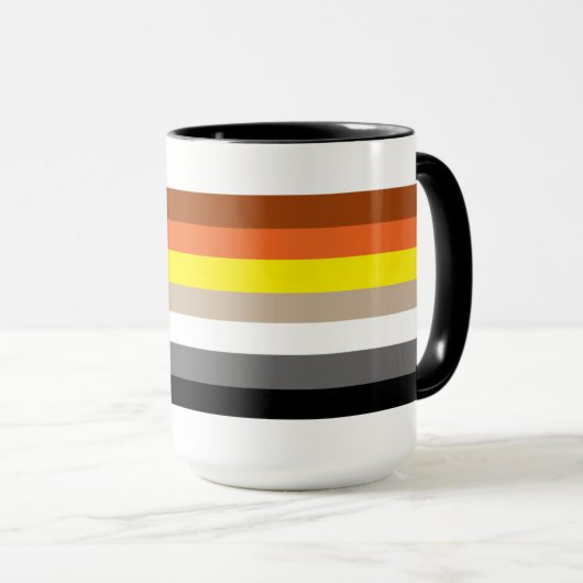 Gay Beer Pride vlag. Mok (Voorkant rechts)