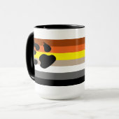 Gay Beer Pride vlag. Mok (Voorkant links)