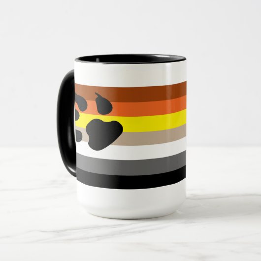 Gay Beer Pride vlag. Mok (Voorkant links)