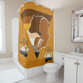 Gay BEER Ursine Society Flag / Symbool Douchegordijn (In situ)