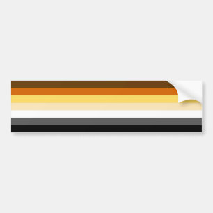 Gay Beer Vlag Stripes Bumpersticker