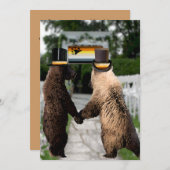 Gay Beer Wedding of Ceremonie Aangepaste uitnodigi Kaart (Voorkant / Achterkant)