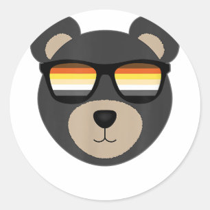 Gay Beer Zonnebril logo Ronde Sticker
