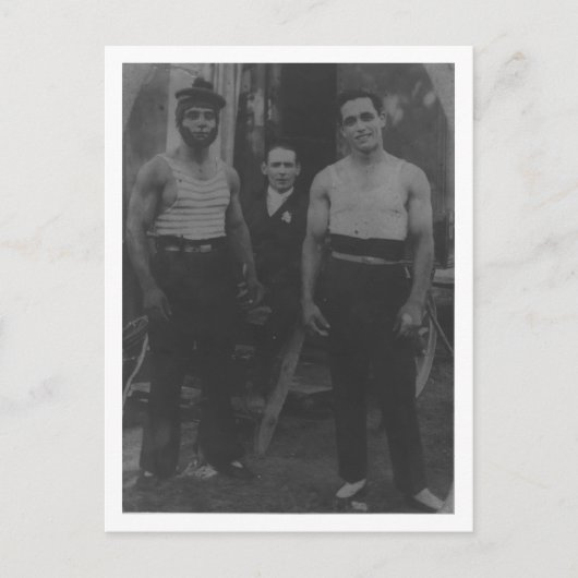  Gay-bemoeienis met circusacrobaten Briefkaart (Voorkant)