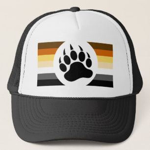 Gay Beren Pride Flag en Beer Paw Trucker Pet