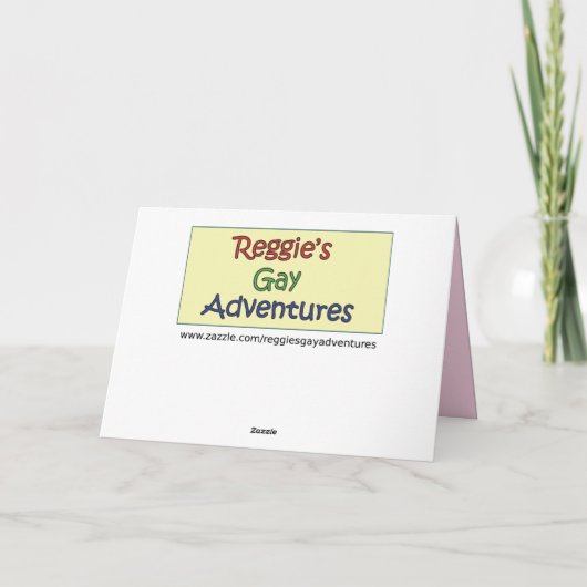 Gay Birthday Kaart (Achterkant)
