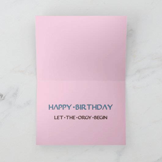 Gay Birthday Kaart (Binnen)