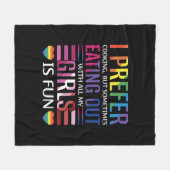 Gay Bisexual Pride Flag LGBTQ Fleece Deken (Voorkant (Horizontaal))