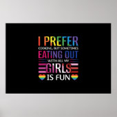 Gay Bisexual Pride Flag LGBTQ Poster (Voorkant)