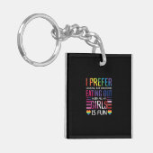 Gay Bisexual Pride Flag LGBTQ Sleutelhanger (Voorkant Links)