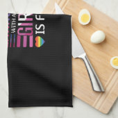 Gay Bisexual Pride Flag LGBTQ Theedoek (Quarter Fold)