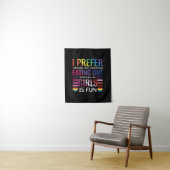 Gay Bisexual Pride Flag LGBTQ Wandkleed (In situ)