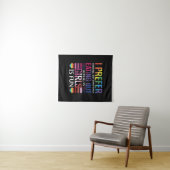 Gay Bisexual Pride Flag LGBTQ Wandkleed (In Situ (horizontaal))