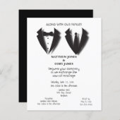 Gay Black en White Tuxedos Wedding (Voorkant / Achterkant)
