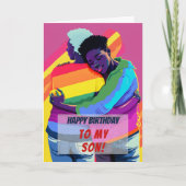 Gay Black Son van mam Birthday Kaart (Voorkant)