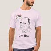 Gay Blade LGBTQ+ Gay Pride Humor T-shirt (Voorkant)