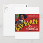 Gay Blade Vegetables Briefkaart (Voorkant / Achterkant)