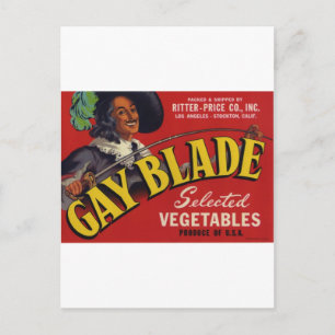 Gay Blade Vegetables Briefkaart