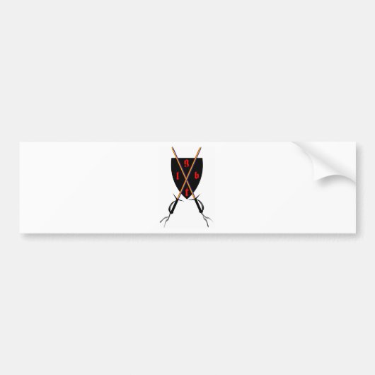 Gay Blades Bumpersticker (Voorkant)