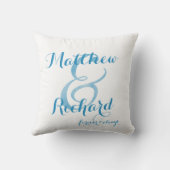 Gay Blue Hold Me Tight Personated Kussen (Achterkant)