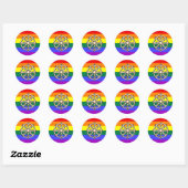 Gay Boeddhist Pride Ronde Sticker (Vel)