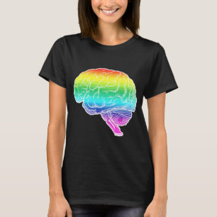 GAY BRAIN WHITE -.png T-shirt
