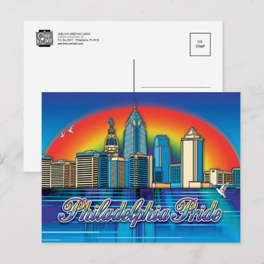 GAY Briefkaarten - Philadelphia (Voorkant / Achterkant)