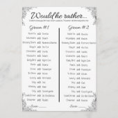 Gay bruiloft douche spel, zou hij liever kaart (Voorkant)