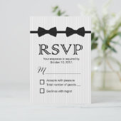 Gay Bruiloft Dubbele Boog Stropdassen Classic RSVP (Staand voorkant)