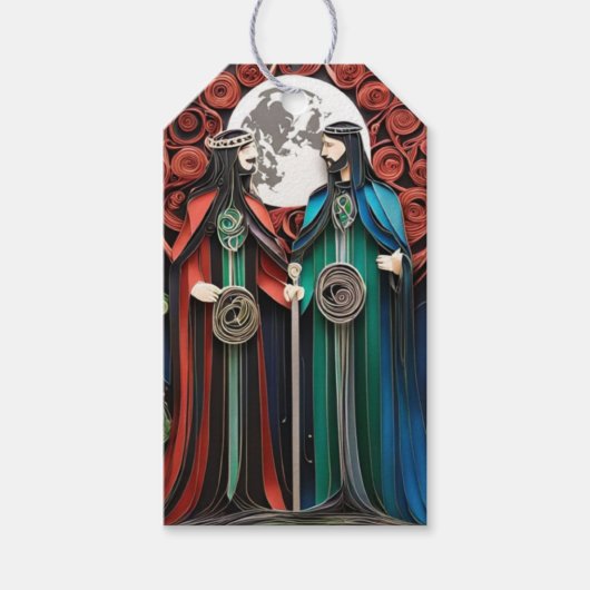 Gay bruiloft gunst cadeaulabel (Voorkant)