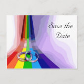 Gay Bruiloft Save the Date Aankondigingskaart (Voorkant)