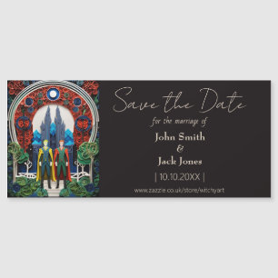 Gay Bruiloft Save the Date Magnet Magnetische Uitnodiging