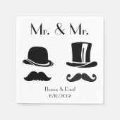 gay bruiloft servetten (Voorkant)