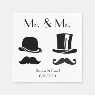 gay bruiloft servetten