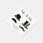  gay bruiloft servetten (Hoek)